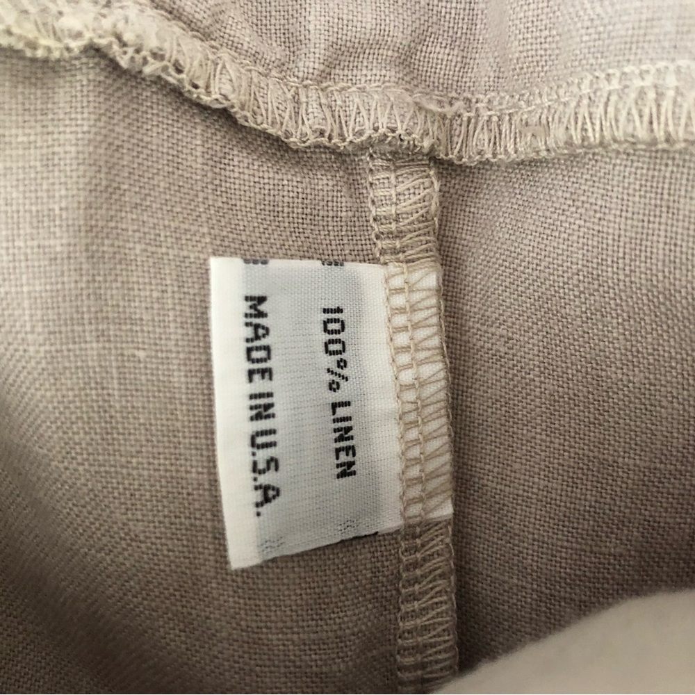 bryn Walker Taupe Button-Side Linen Tunic - Picture 6 of 10